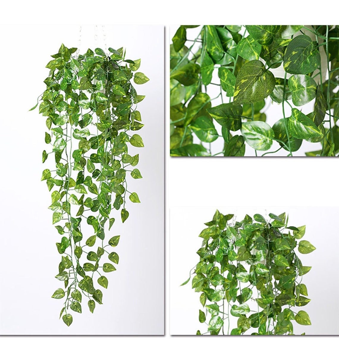 2pcs Artificial Hanging Plants Fake Hanging Plant Faux Ivy Etsy