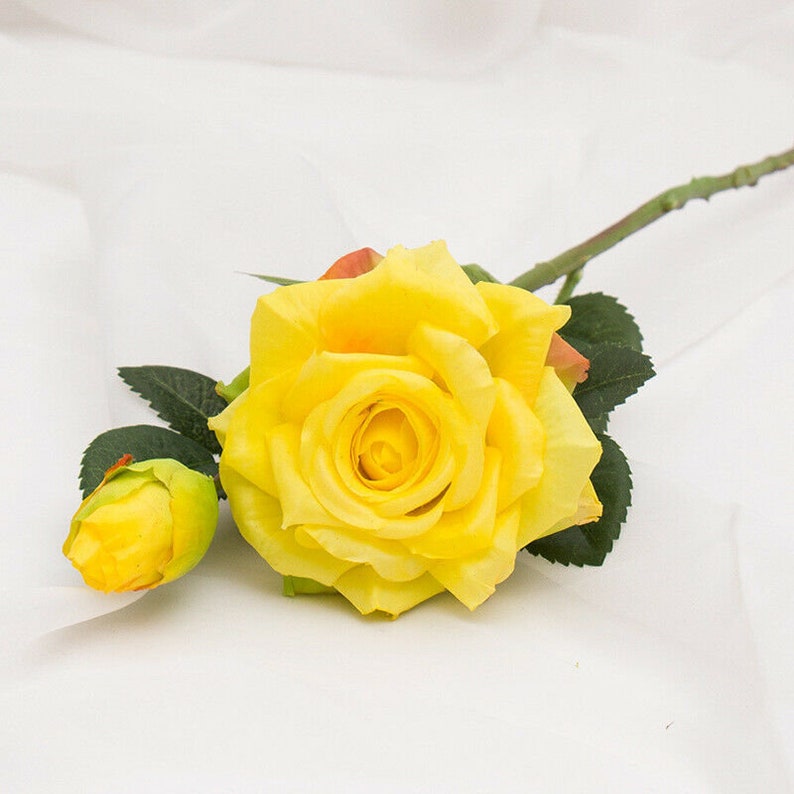 Real Touch Artificial Roses Silk Fake Flowers Decoration Pink Etsy