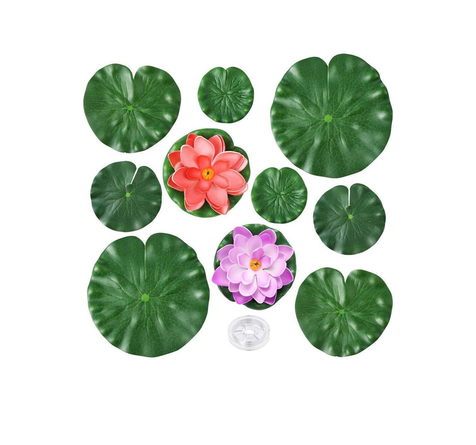 10pcs Lily Pads Realistic Artificial Water Floating Foam Lotus Etsy