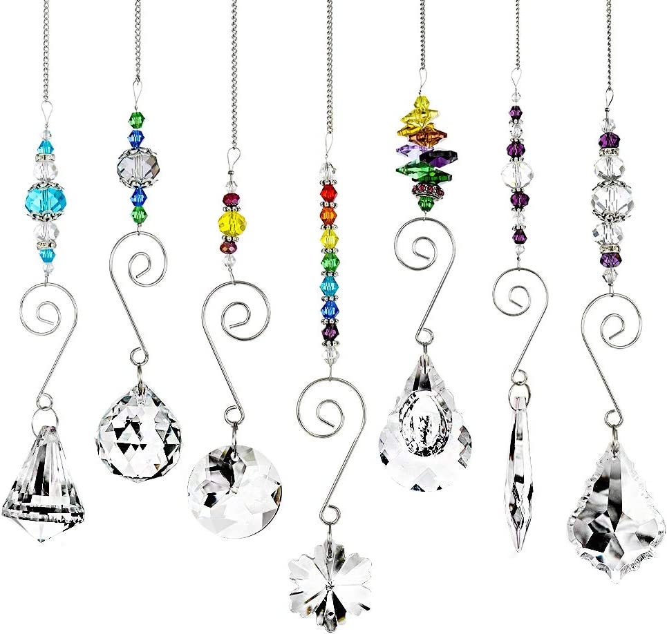 7pcs Sun Catcher Crystal Suncatcher Hanging Crystal Rainbow Etsy