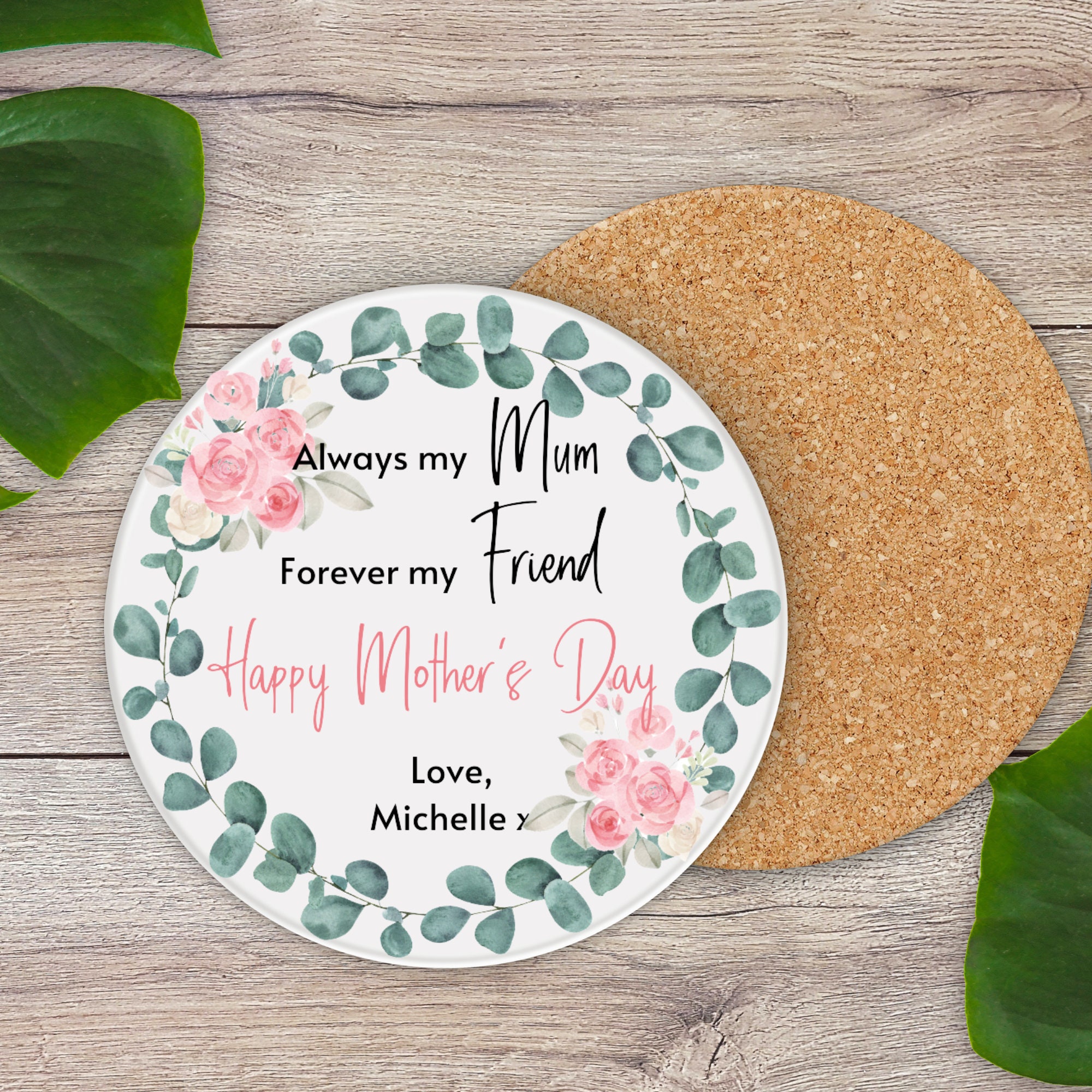 Personalized Mum Coaster Gift Mothers Day Gifts Mothers Day Etsy