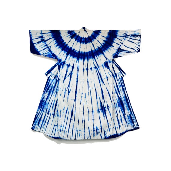 Shibori Yukata: Mino (Rain) Shibori
