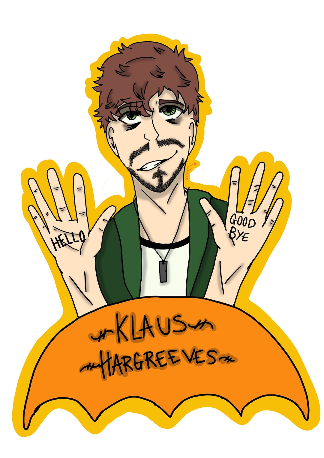 Umbrella Academy Klaus Hargreaves Art Print Etsy