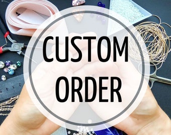 Custom order brooch, Personalized jewelry, Custom embroidery