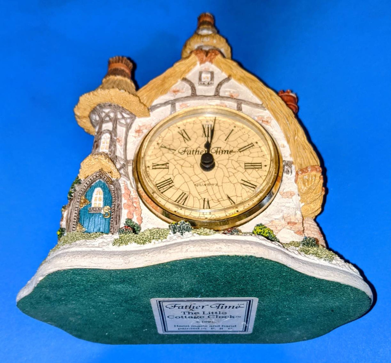 Vintage Father Time collectible clock. Handmade and hand Etsy
