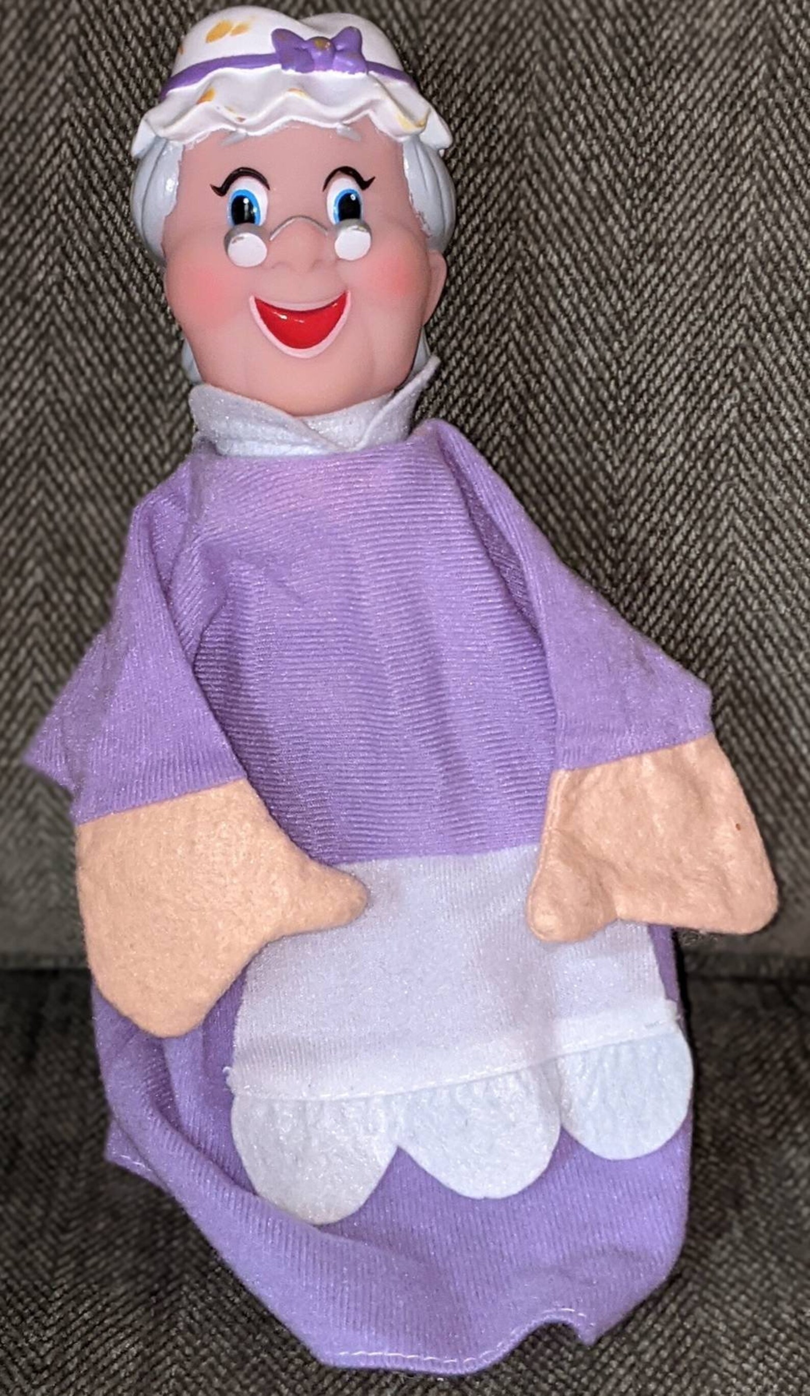 Vintage Grandmother Hand Puppet With Vinyl Head and Cloth - Etsy