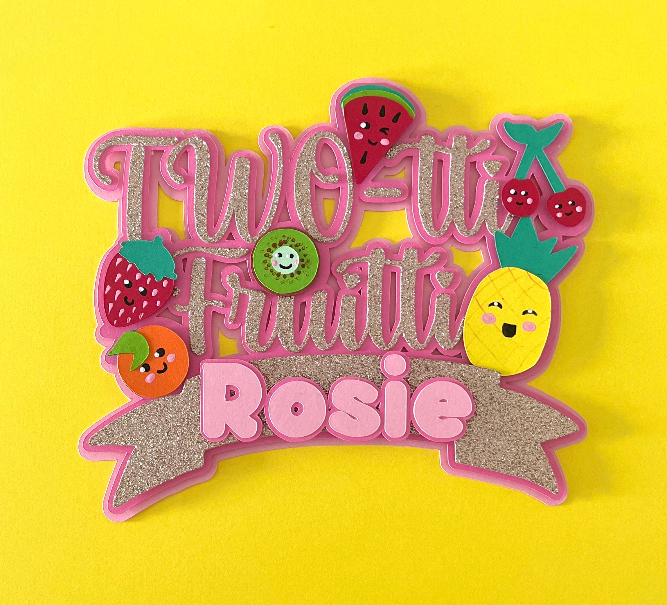 Twotti Frutti 3D Cake Topper Dancing Fruit Baby Sensory Etsy UK