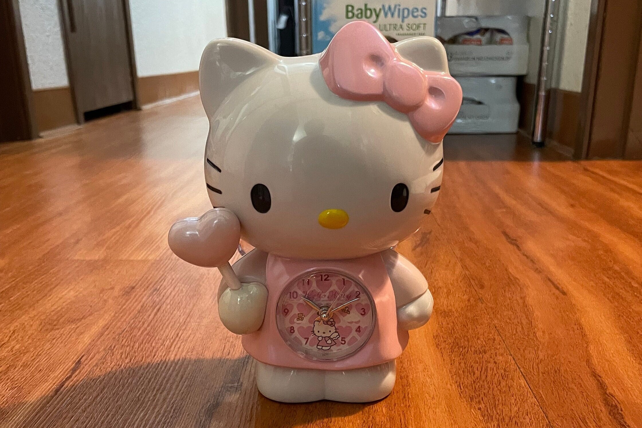 Vintage Display Model Angel Hello Kitty Alarm Clock, Hello Kitty