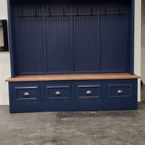 Hall Tree Bench Storage Mudroom Lockers Coat Rack Storage Furniture Cubbies Farmhouse Walkin