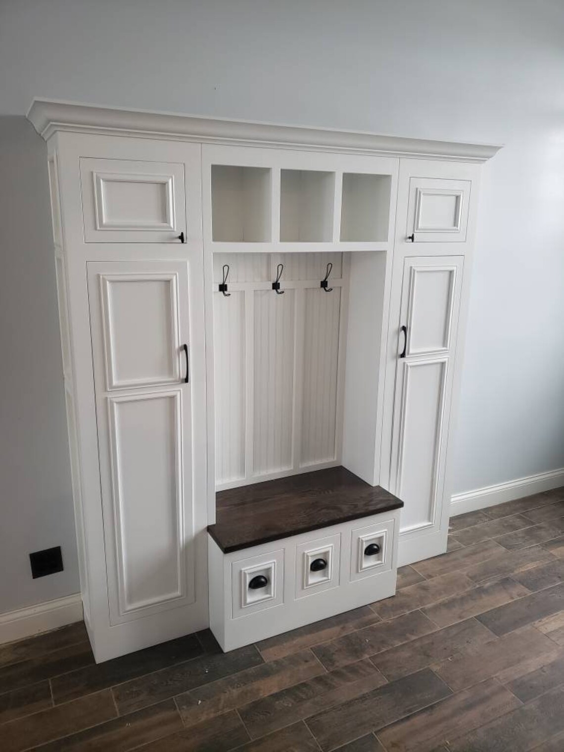 Mudroom Lockers Hall Tree Bench Storage Cubbies Furniture Coat