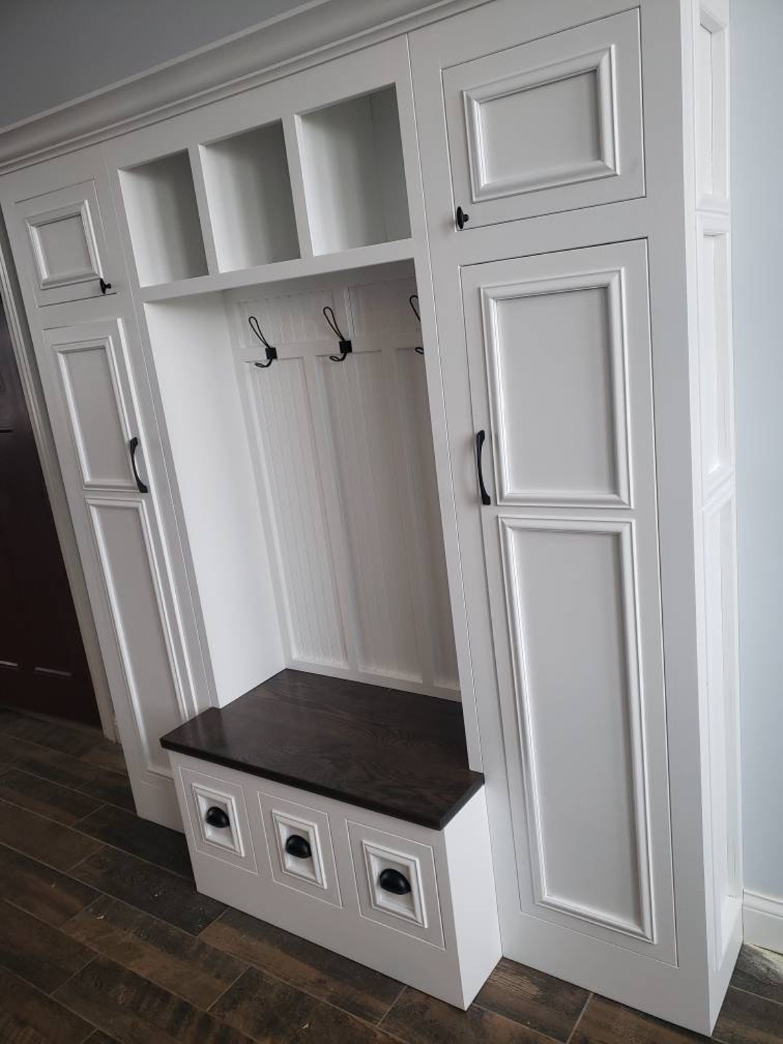 Mudroom Lockers Hall Tree Bench Storage Cubbies Furniture Coat