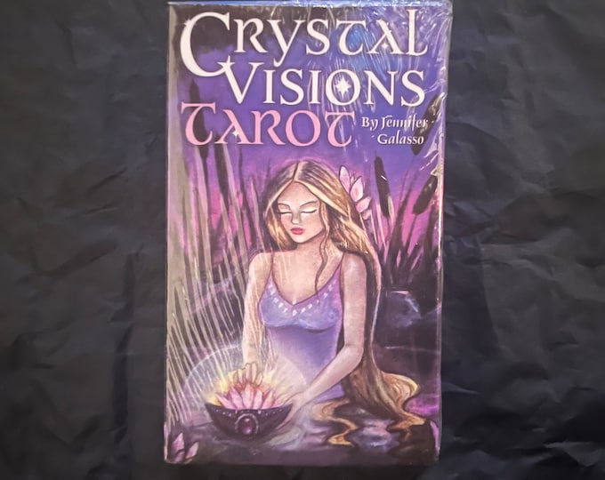 Crystal Visions Tarot Cards Deck | Pocket Sized Oracle Cards | Travel Deck | Tarot | Divination | Reading Cards | No guidebook!