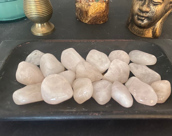 Rose Quartz | Tumbled Rose Quartz | Natural Rose Quartz | Ethically Sourced | Chakra Crystals | Heart Chakra | Reiki Stones | Healng Stones