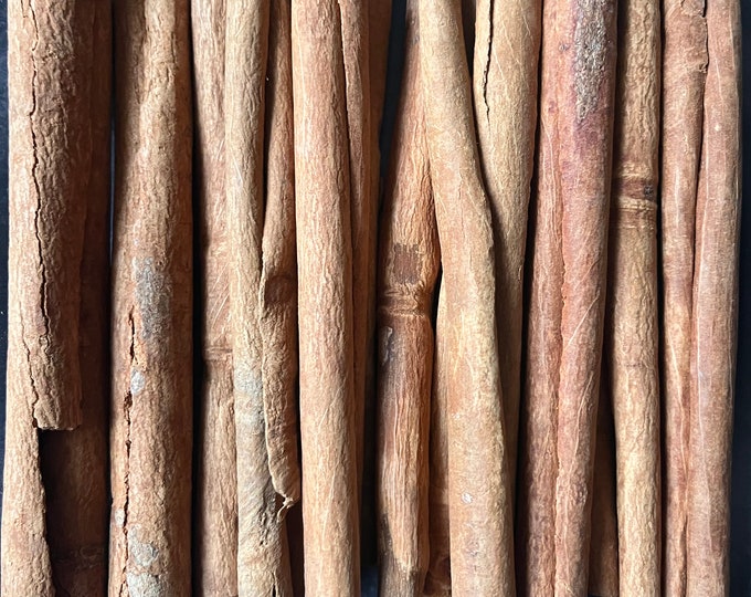 Dried 4-5” Cinnamon Sticks | Dried Flowers | Dried Herbs | Organic | Kosher Herbs | Craft Supplies | Herbs for Tea | 1 Oz | Witchcraft