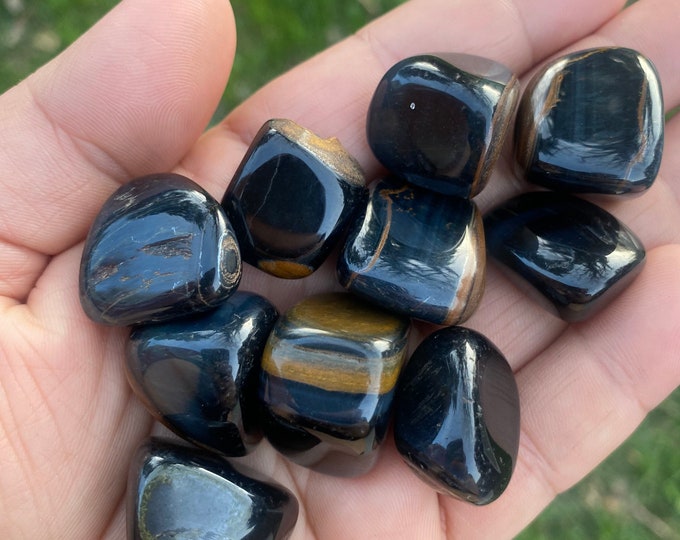 Blue Tigers Eye | Tumbled Gemstones | Crystals  | Pocket Stones | Reiki | Healing Stones | Chakra Stones | Intuitively Chosen