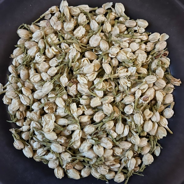 Dried Jasmine Flower | Dried Flowers | Dried Herbs | Organic | Kosher Herbs | Craft Supplies | Herbs for Tea | 1/2 Oz | Witchcraft