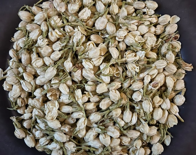 Dried Jasmine Flower | Dried Flowers | Dried Herbs | Organic | Kosher Herbs | Craft Supplies | Herbs for Tea | 1/2 Oz | Witchcraft