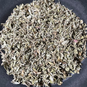 Gedroogd tuinsalieblad | Gedroogde bloemen | Gedroogde kruiden | Biologisch | Koosjere kruiden | Knutselbenodigdheden | Kruiden voor thee | 1/2 oz | Hekserij: