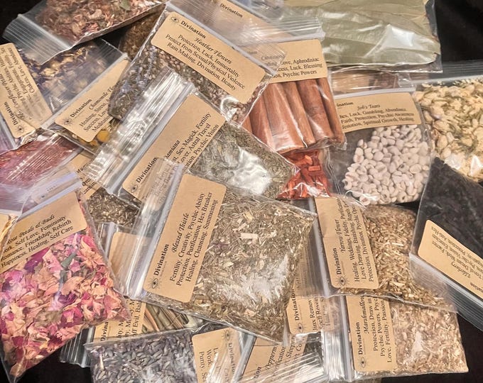 200+ Hard to Find Herbs | Build your own kit | Witchcraft herbs | Hoodoo | Conjure | Pagan | Dried Herbs | Dried Flowers | Organic | Kosher