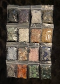 60+ Choices | Flat Price for EVERYTHING! | Crystal Chips | 1.20 Dollar Each 1/2 Oz No Matter Stone Type! | Tumbled Chips | Crystal Confetti
