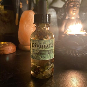 38 + Opciones / Aceite de conjuro / Aceite ritual / Aceite hoodoo / Brujería / Pagano / Wiccan / Vudú / Trabajadores de raíces / Aceite de unción / Dinero
