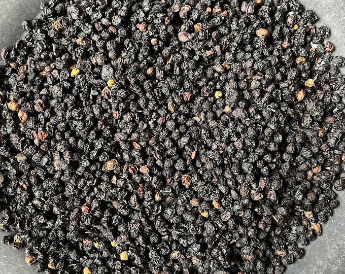 Dried Whole Elderberry | Dried Flowers | Dried Herbs | Kosher Herbs | Craft Supplies | Herbs for Tea | 1/2 Oz | Witchcraft
