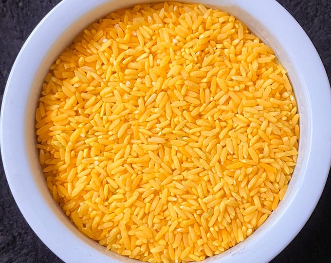 Happiness Rice | Hoodoo Rice | Conjure Rice | Ritual Rice | Sachet Rice | Yellow Rice | Energetic | Joy | Inspiration | Creativity | Success