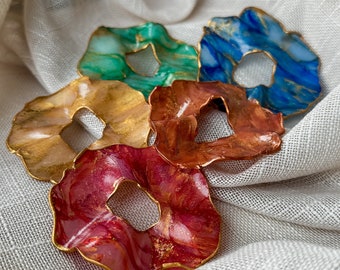 Crispy Leaf Handmade Earrings| Fall Autumn Inspired Statement Earrings | Polymer Clay Studs | Titanium Nickel-free Hypoallergenic post