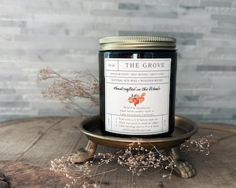 THE GROVE Soy Wax Candle, Hotel Scent with Orange Blossom, Dewy Gardenia, and Night Blooming Florals, Chateau Marmont Fragrance