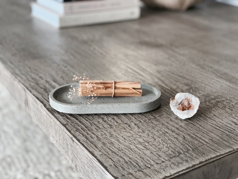 Concrete Smudge Dish for Palo Santo Sage Stick Incense Etsy
