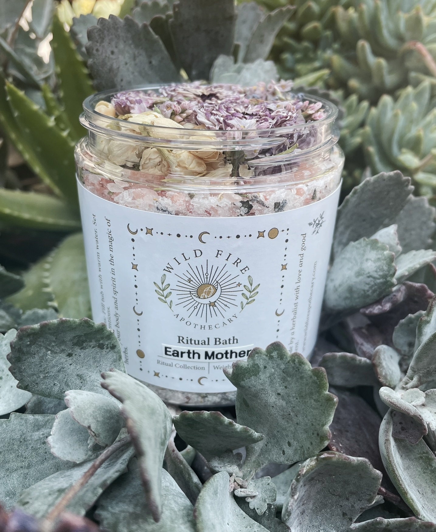 EARTH MOTHER Ritual Bath Salt Dried Florals and Herbs - Etsy