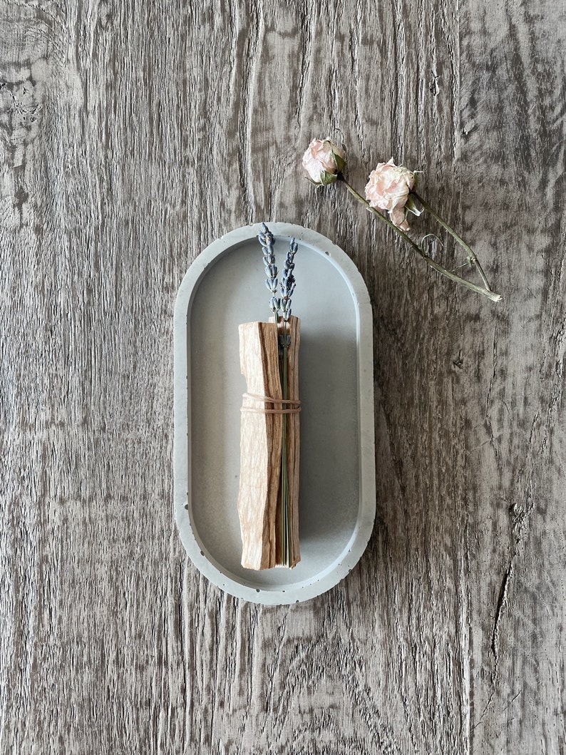 Concrete Smudge Dish for Palo Santo Sage Stick Incense Etsy