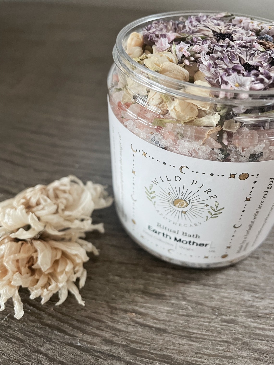 EARTH MOTHER Ritual Bath Salt Dried Florals and Herbs - Etsy