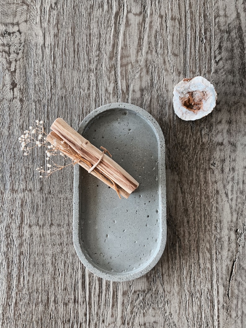Concrete Smudge Dish for Palo Santo Sage Stick Incense Etsy
