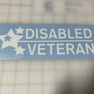 Ship from USA -  military_disabled_veteran  Decal Sticker For Use On Laptop, Helmet, Car, Truck, Motorcycle, Windows, Bumper, Wall