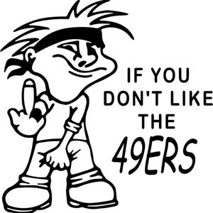 bad_fuck_49ers Car Truck Motorcycle Windows Bumper Wall Decor Vinyl Decal Sticker