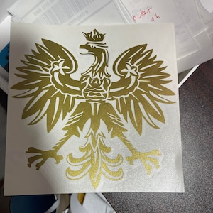 Polish Eagle Emblem Crest Decal Sticker Car Truck Motorcycle Window Bumper Laptop Wall Decor