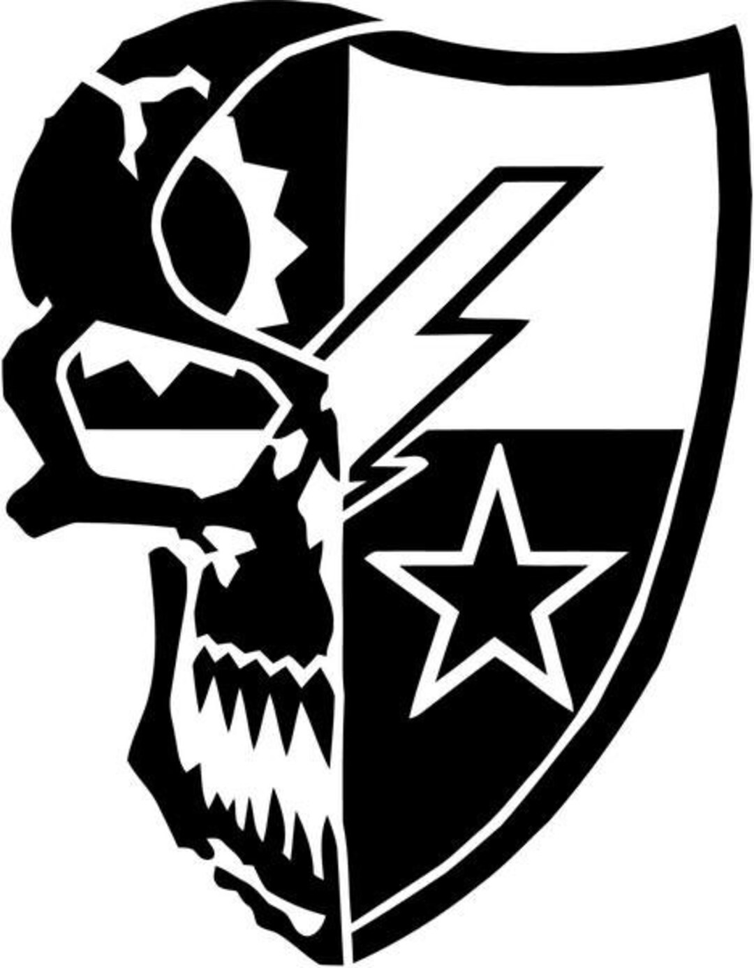 Skull_75th_ranger_regiment - Die Cut Vinyl Decal Sticker for Go Kart ...