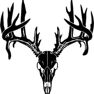 sportsman_buck_skull 1 -   Die Cut Vinyl Decal Sticker For Go Kart Car Truck Motorcycle Window Bumper Wall Decor