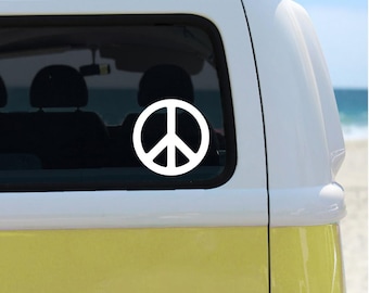 Peace Sign Vinyl Decal Sticker Peace symbol car decal bumper sticker macbook ipad ANY SIZE