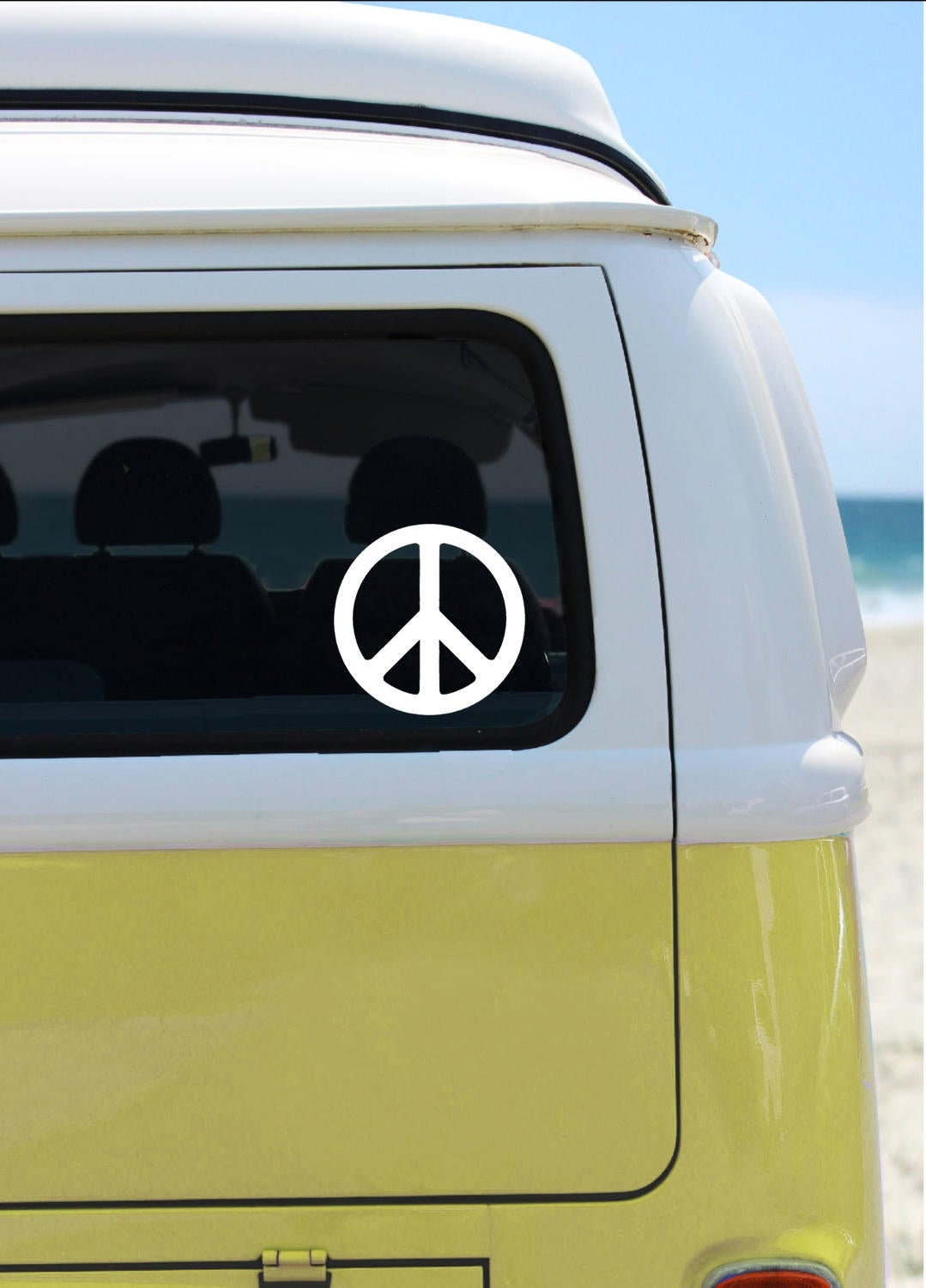 Peace Sign Vinyl Decal Sticker Peace Symbol Car Decal Bumper Etsy UK