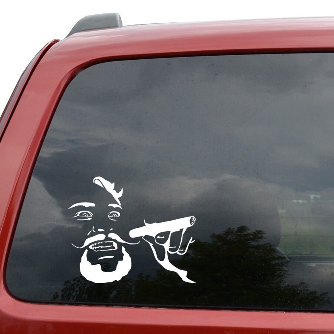 Crazy Cigar Guy Meme Car Window Decor Vinyl Decal Sticker Etsy