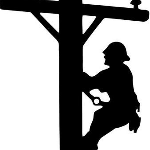 occupation lineman cable worker Decal Sticker Car Truck Motorcycle Window Ipad Laptop Wall Decor