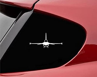 F 16 Fighting Falcon Plane Vinyl Decal Sticker