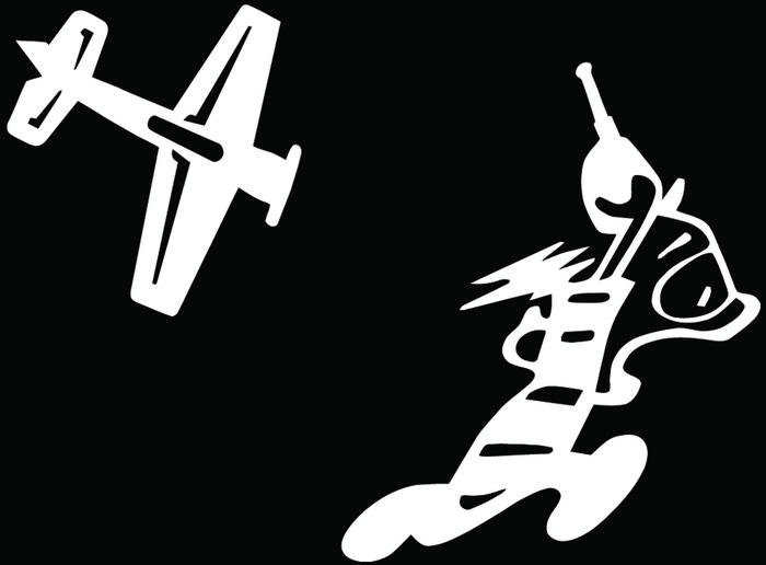 Recreational_remote_airplane - Die Cut Vinyl Decal Sticker for Go Kart ...