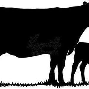 Cow Calf Mom Baby Milk Farm Vinyl Decal Sticker for Home Office Decor Vehicle Window Sign