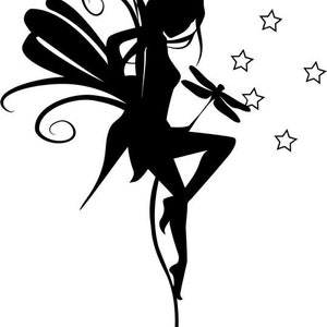 walldecor_fairy -  Vinyl Decal Sticker - Wall Decor Motorcycle Car Truck Windows Bumper