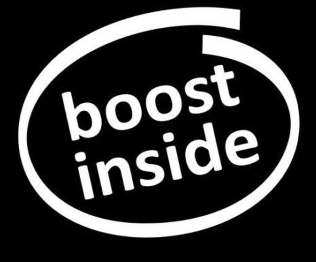 Boost Inside Sticker Vinyl Decal - Euro Racing Drift Car Window Truck ...