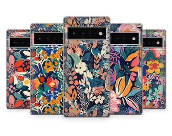 Funda para teléfono Boho Flower para Google Pixel 10Pro XL, 9Pro, 9A, 8A, 7Pro, 7A, 6A Samsung S25, S24Fe, S23, A56, A15 iPhone 17, 16Pro, 16E, 15, 14