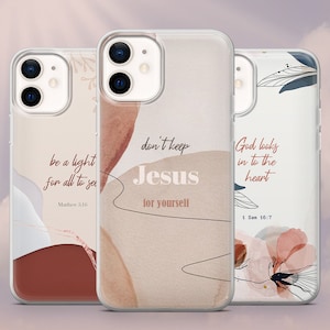 Bible Verse Phone Case, Blossom Design, Christian Psalms